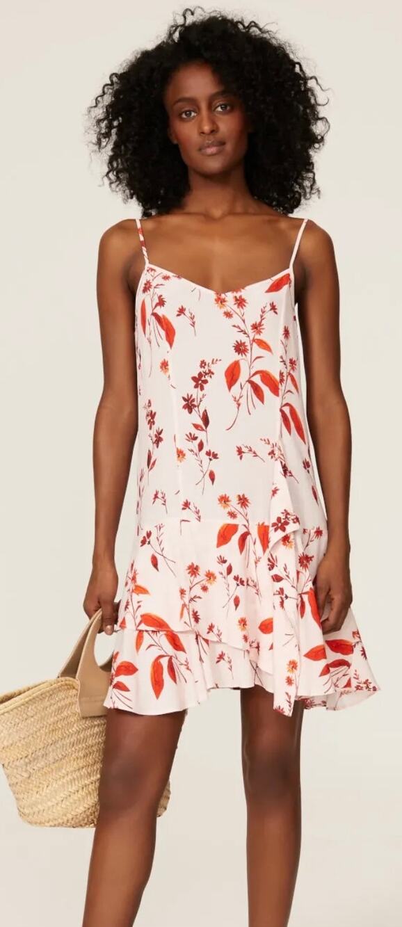 Thakoon Pink Leaf Tank Dress 8
